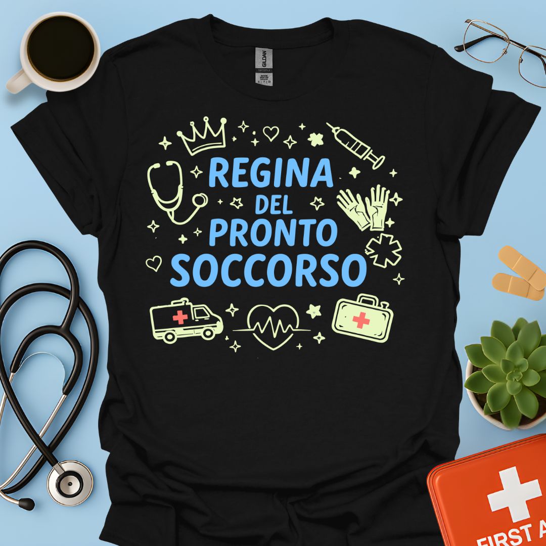 Regina del Pronto Soccorso - Maglietta Medico d'Urgenza