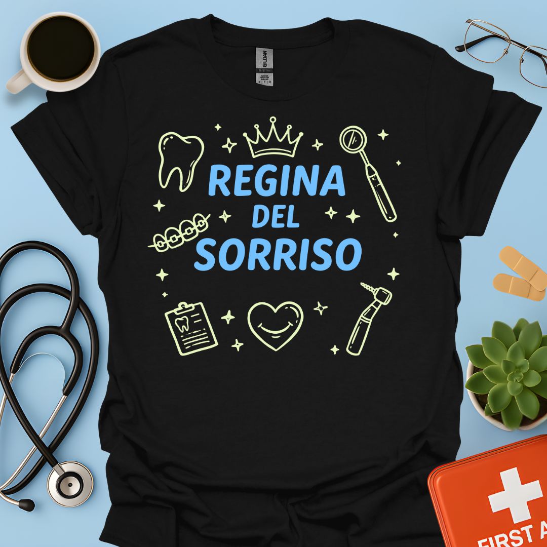 Regina del Sorriso - Maglietta per Dentista, Igienista e Odontoiatra