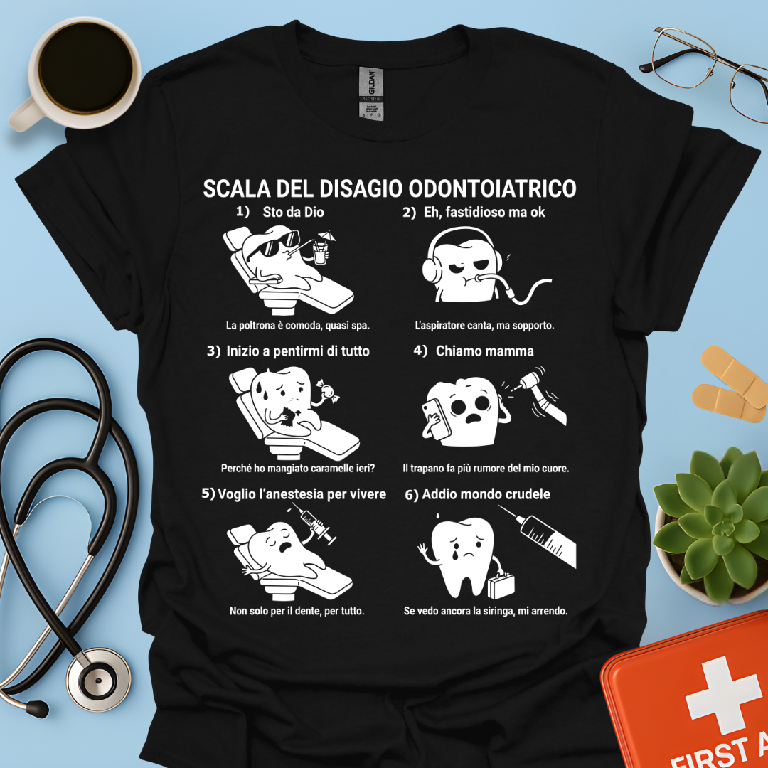Maglietta Divertente per Dentista, ASO e Igienista