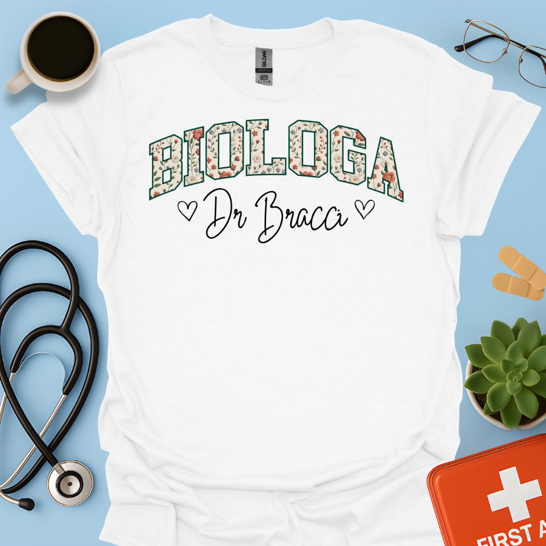 Biologia Donna Maglietta Biologa Personalizzata