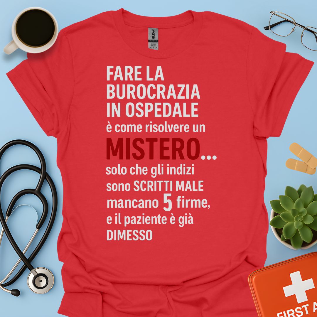Burocrazia Clinica: Livello Esperto Ospedale Divertente Maglietta