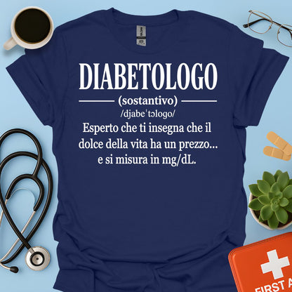 Maglietta Definizione Diabetologo
