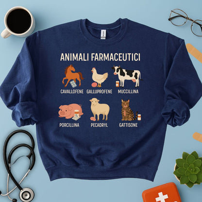 Felpa Divertente Veterinaria / Farmacista