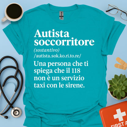 Maglietta Autista Soccorritore 118 – Regalo Divertente Ambulanza