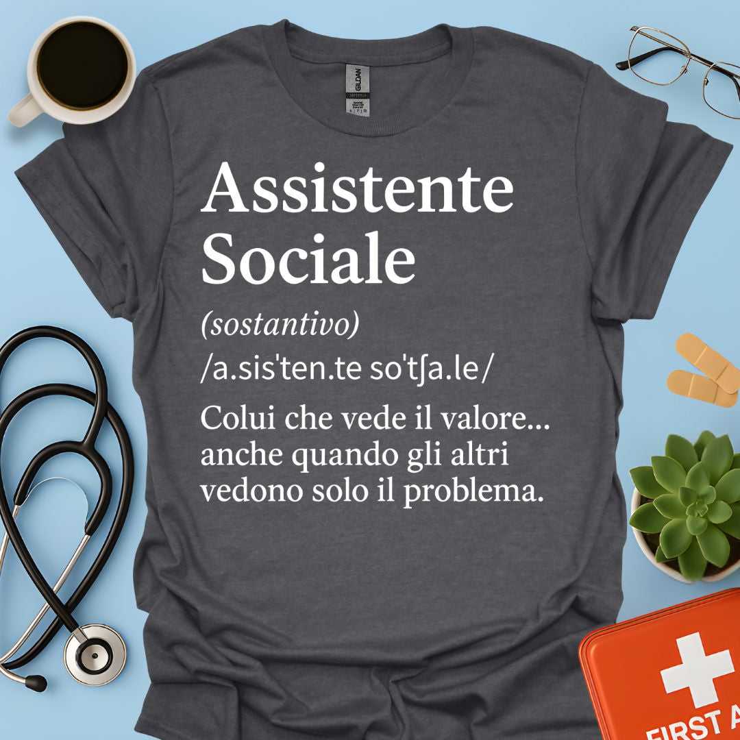 Maglietta Definizione Assistente Sociale