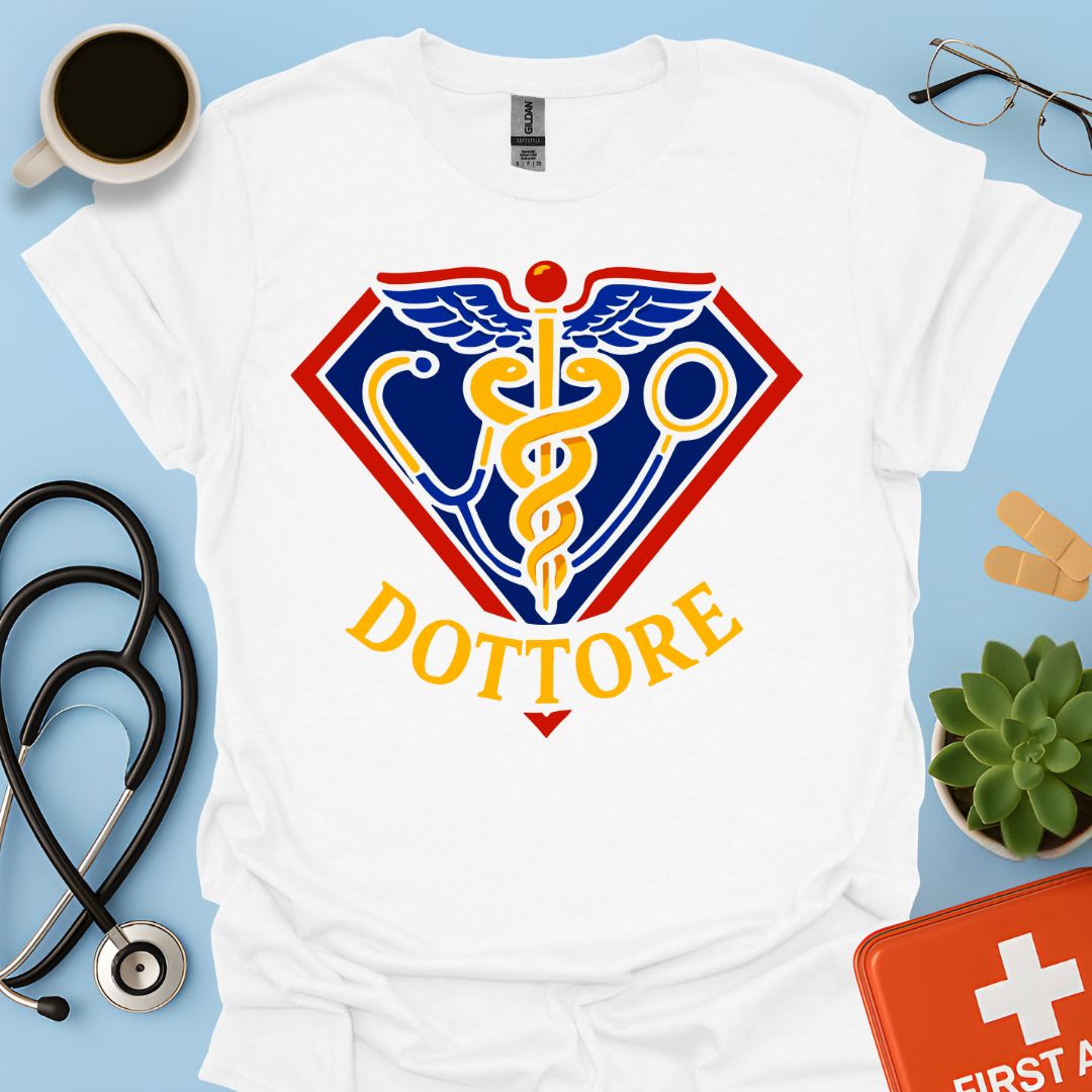 Regalo Divertente Super Dottore Medico Maglietta
