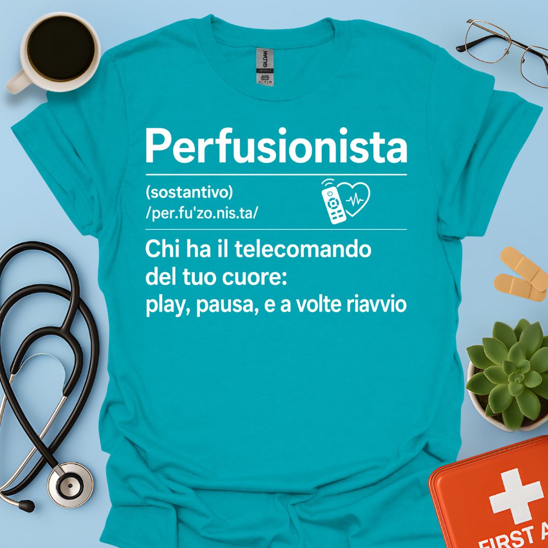 Perfusionista – Maglietta Divertente "Telecomando del Cuore"