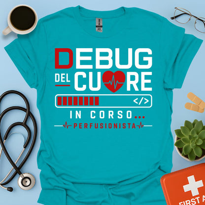 Perfusionista Maglietta "Debug Del Cuore In Corso"