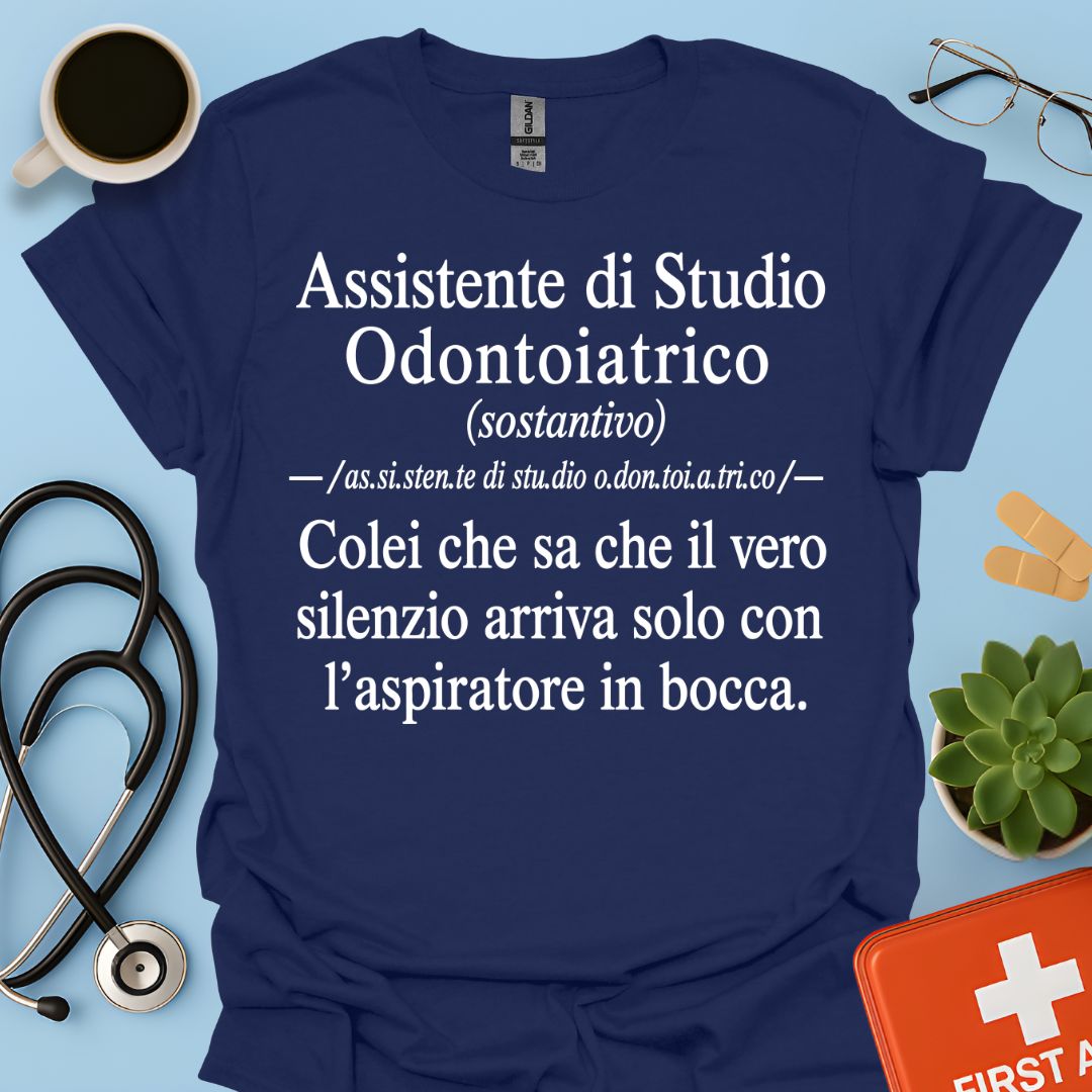 Maglietta Definizione ASO – Regalo Divertente Assistente Studio Odontoiatrico