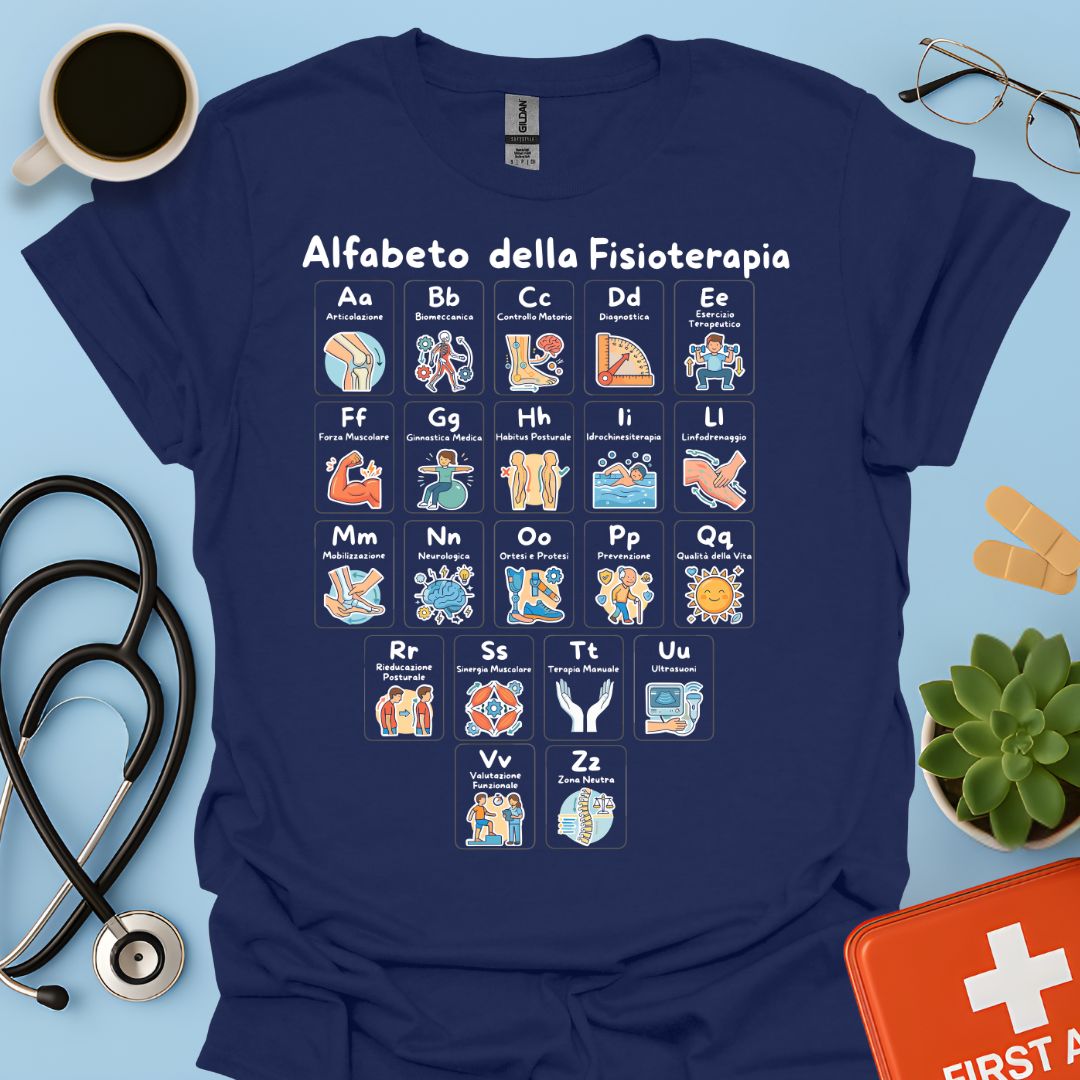 Maglietta Alfabeto Fisioterapia