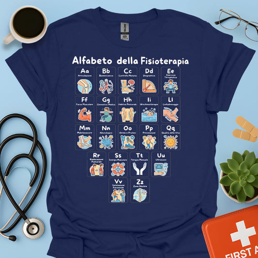 Maglietta Alfabeto Fisioterapia