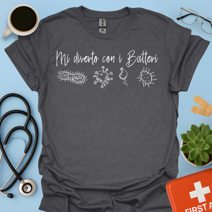 Maglietta Tema Microbiologia