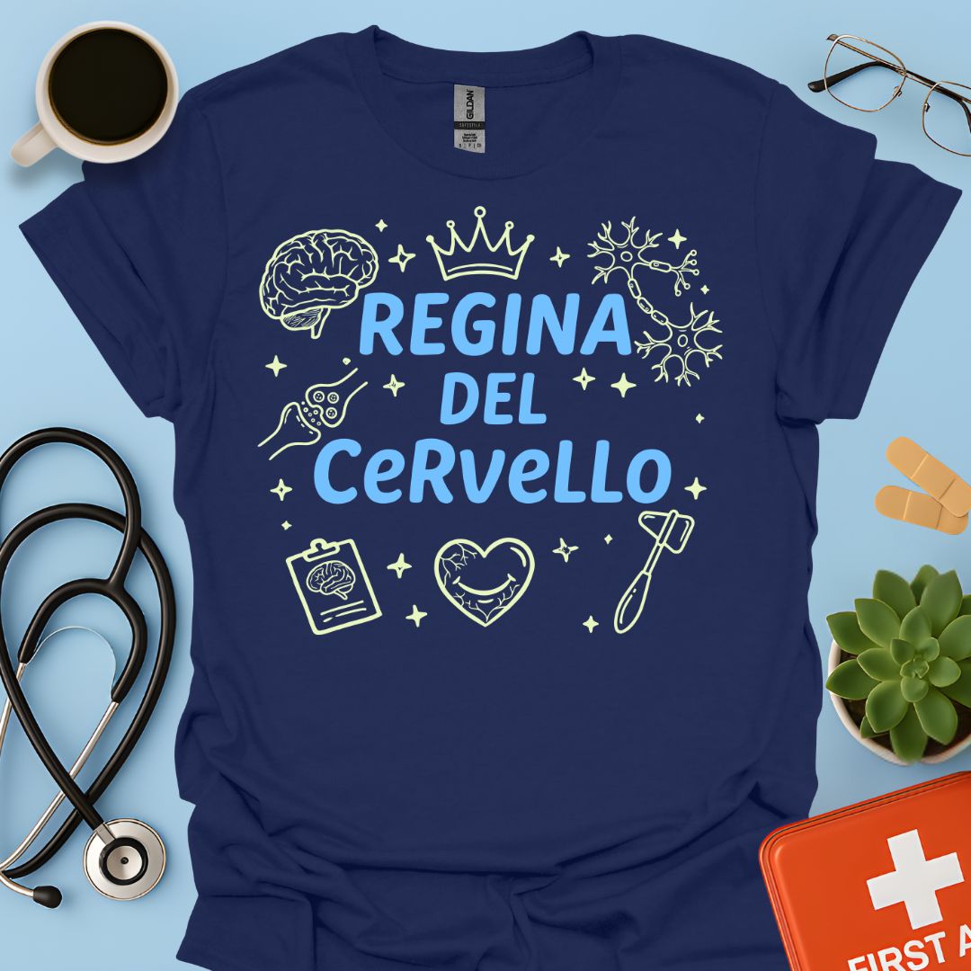 Regina del Cervello - Maglietta per Neurologa