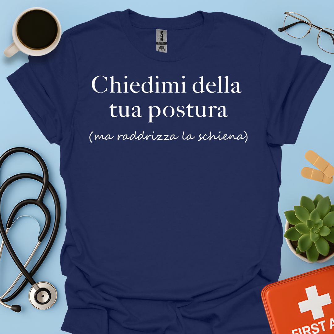 Maglietta Divertente Postura