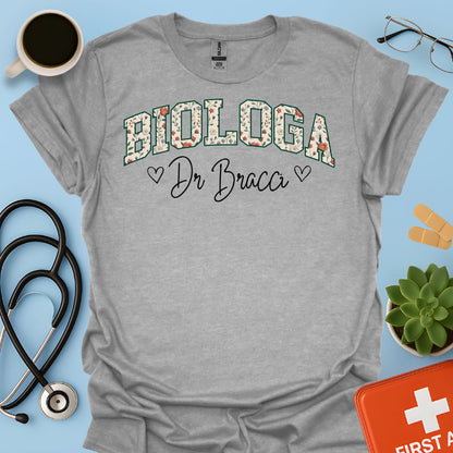 Biologia Donna Maglietta Biologa Personalizzata