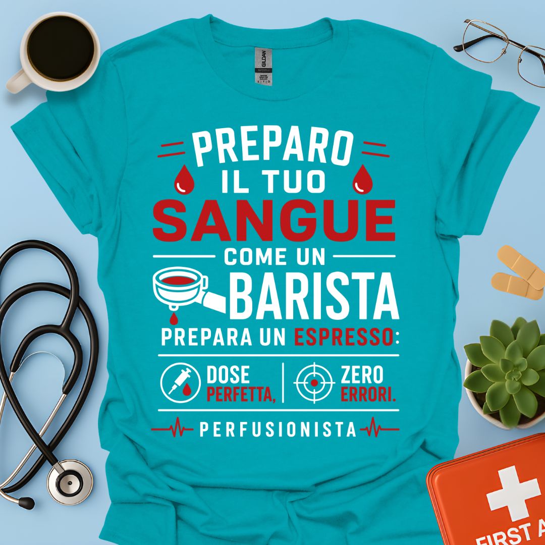 Idea Regalo Divertente Maglietta Perfusionista