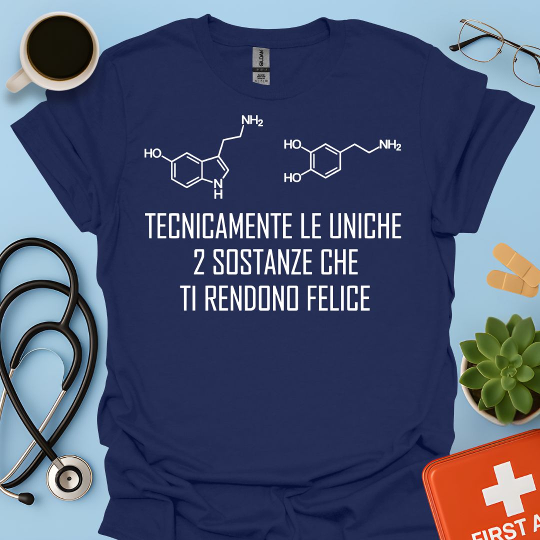 Maglietta Serotonina e Dopamina