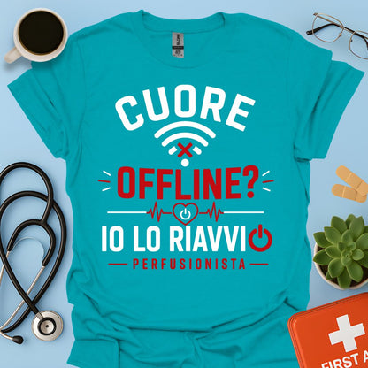 Perfusionista – Maglietta "Cuore Offline? Io Lo Riavvio"