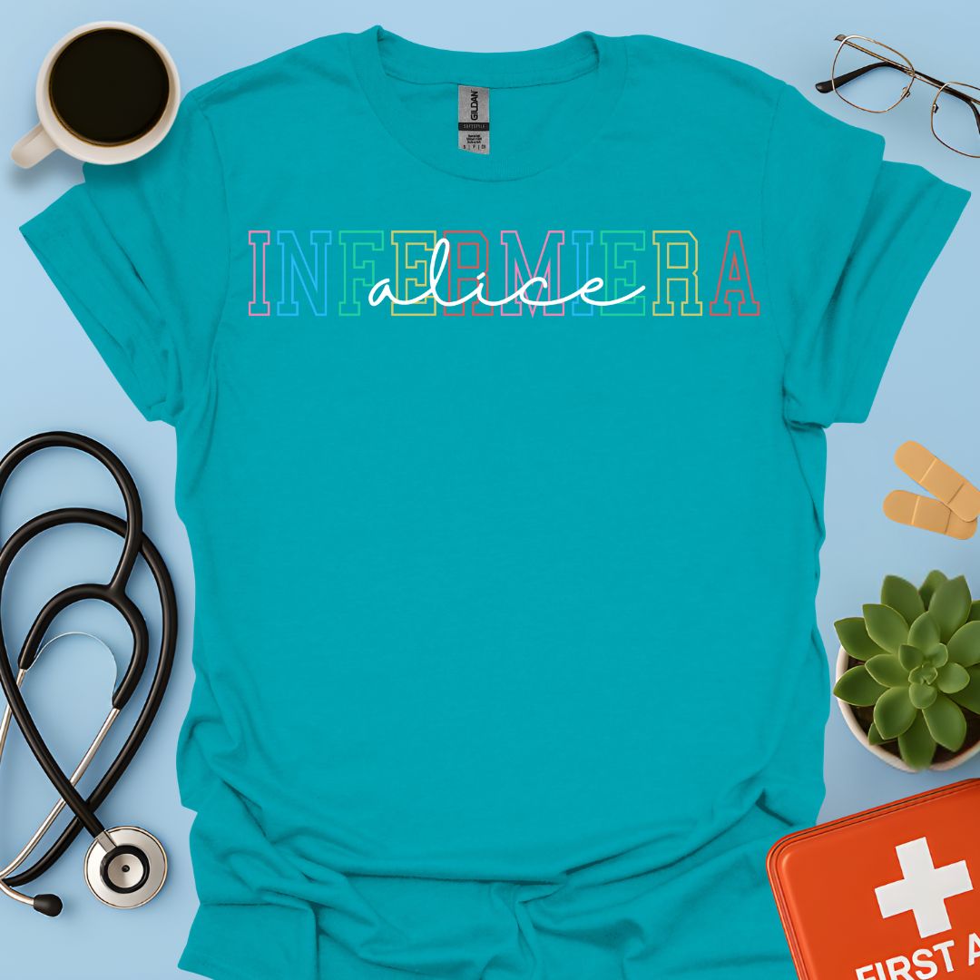 Infermiera Personalizzata Maglietta