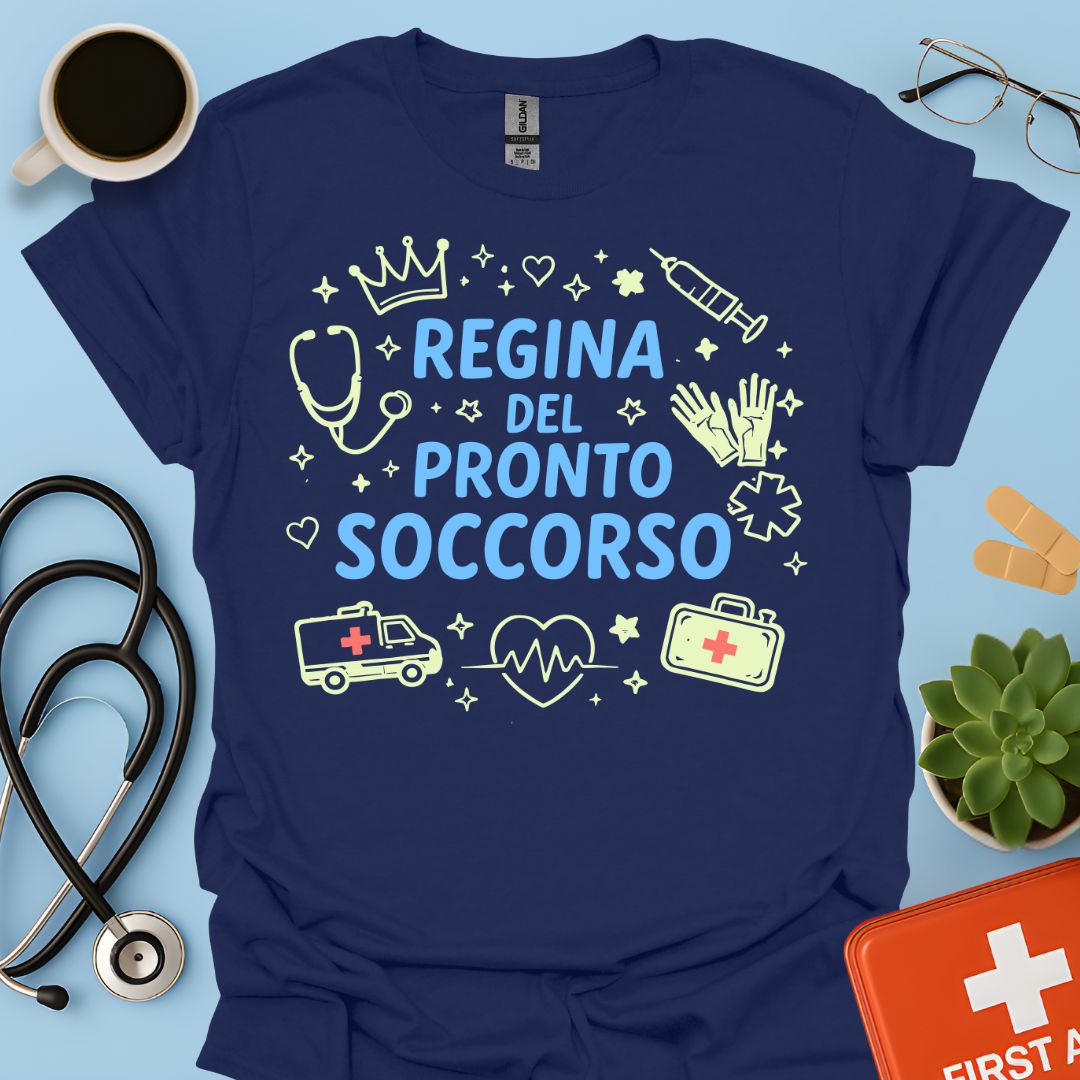 Regina del Pronto Soccorso - Maglietta Medico d'Urgenza