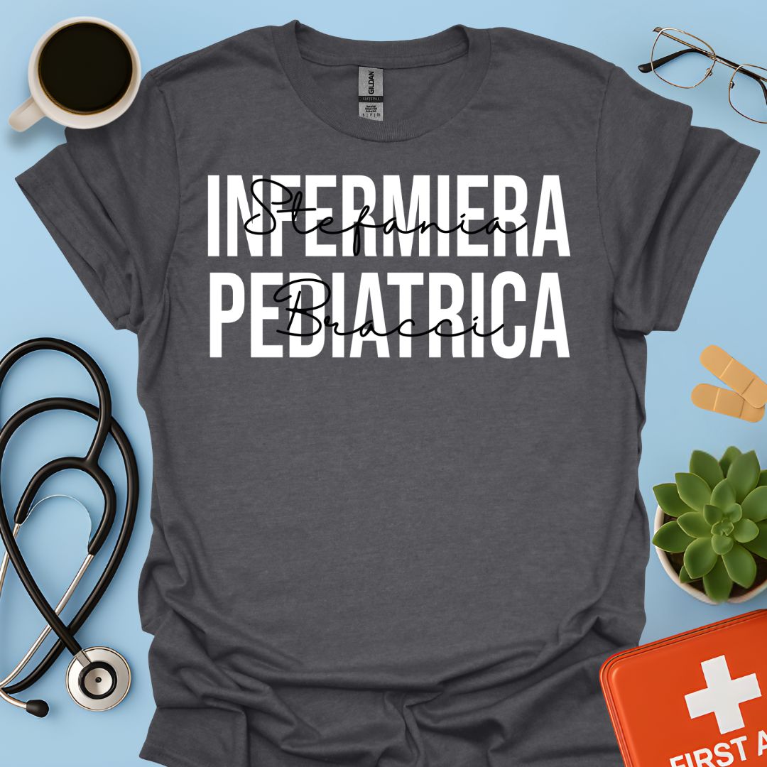 Maglietta Infermiera Pediatrica Personalizzata