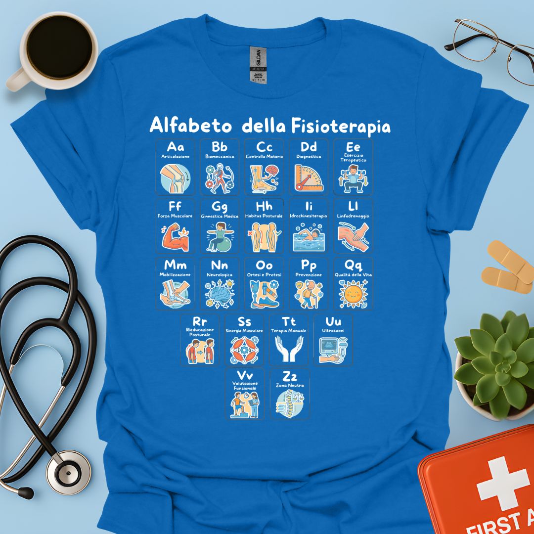 Maglietta Alfabeto Fisioterapia