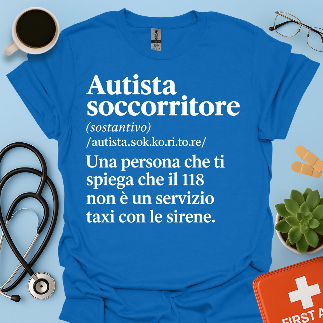 Maglietta Autista Soccorritore 118 – Regalo Divertente Ambulanza