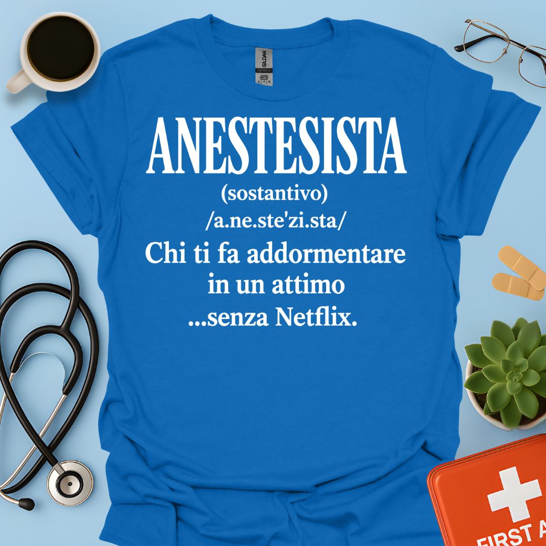 Maglietta Definizione di Anestesista