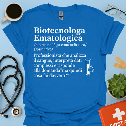 Maglietta Biotecnologa Ematologica