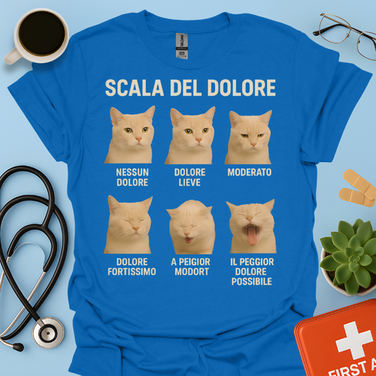 Scala del Dolore dei Gatti - Infermiera Anestesista Maglietta
