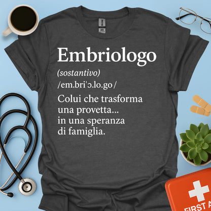 Maglietta Definizione Embriologo