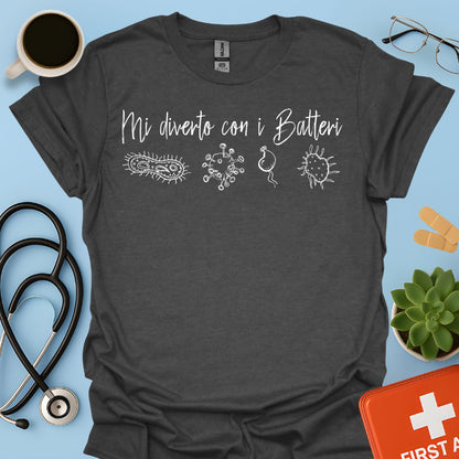 Maglietta Tema Microbiologia