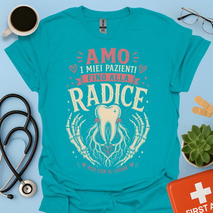 Maglietta ASO "Fino alla Radice" – Regalo Assistente Studio Odontoiatrico