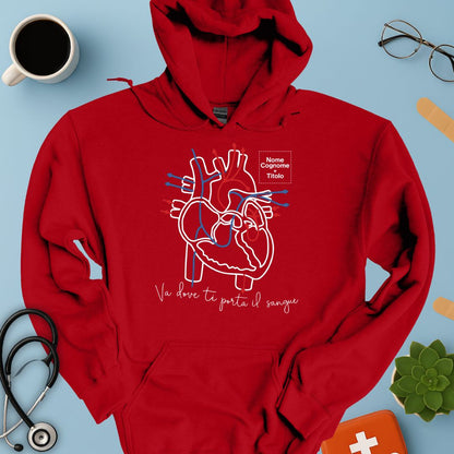 Felpa Cappuccio Personalizzata – Medico / Chirurgo