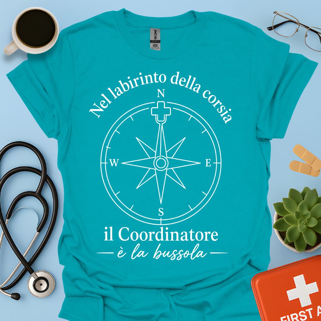 Maglietta Coordinatore Infermieristico – La Bussola della Corsia – Regalo Caposala