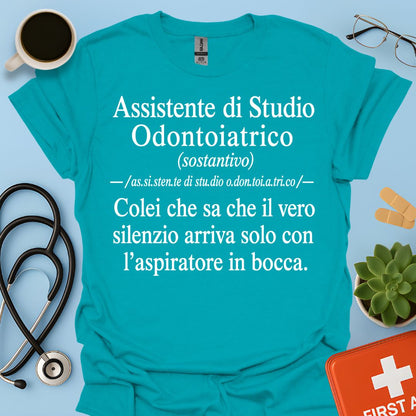 Maglietta Definizione ASO – Regalo Divertente Assistente Studio Odontoiatrico