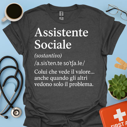 Maglietta Definizione Assistente Sociale