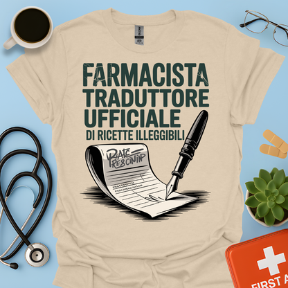 Farmacista traduttore ufficiale di ricette illeggibili — Farmacista Uomo Maglietta