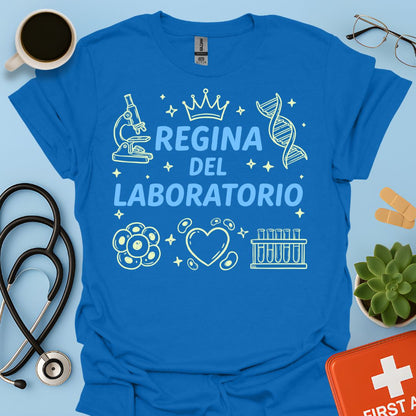 Regina del Laboratorio - Maglietta Tecnica di Laboratorio Biologa