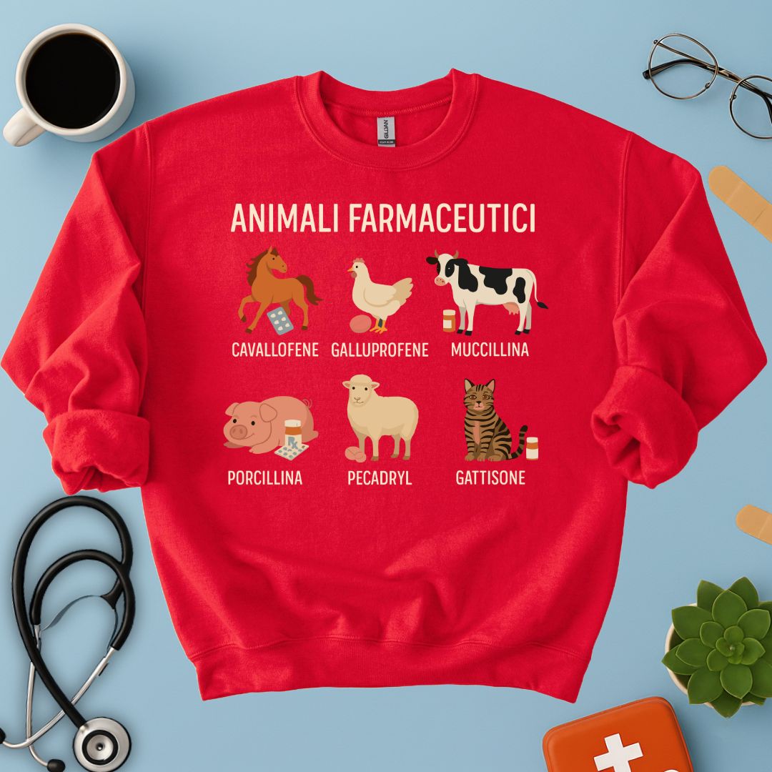 Felpa Divertente Veterinaria / Farmacista