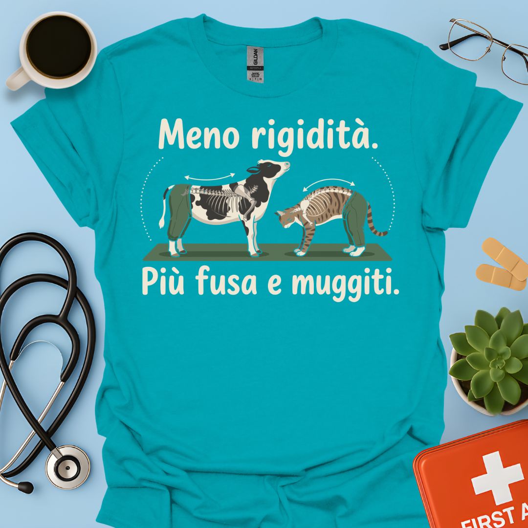 Maglietta Fisioterapista Divertente – L'esercizio Gatto-Mucca
