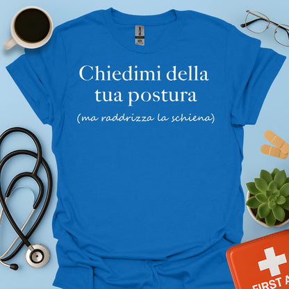 Maglietta Divertente Postura