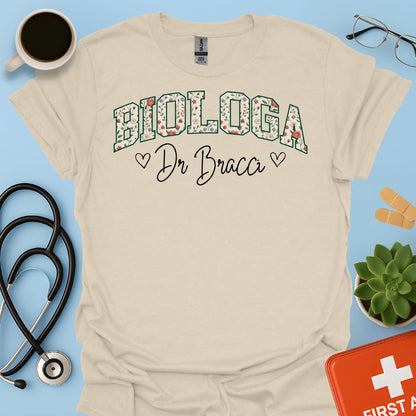 Biologia Donna Maglietta Biologa Personalizzata