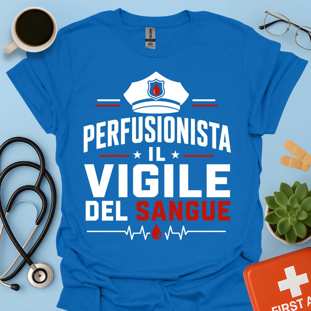 Regalo Perfusionista – Maglietta "Il Vigile del Sangue"