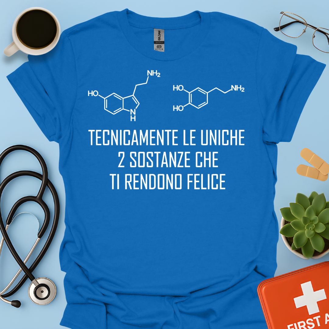 Maglietta Serotonina e Dopamina