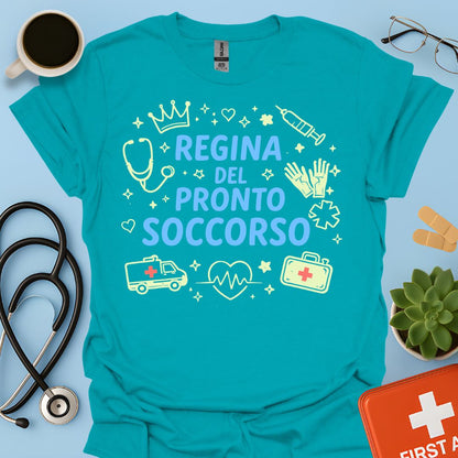 Regina del Pronto Soccorso - Maglietta Medico d'Urgenza