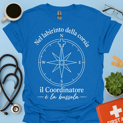 Maglietta Coordinatore Infermieristico – La Bussola della Corsia – Regalo Caposala