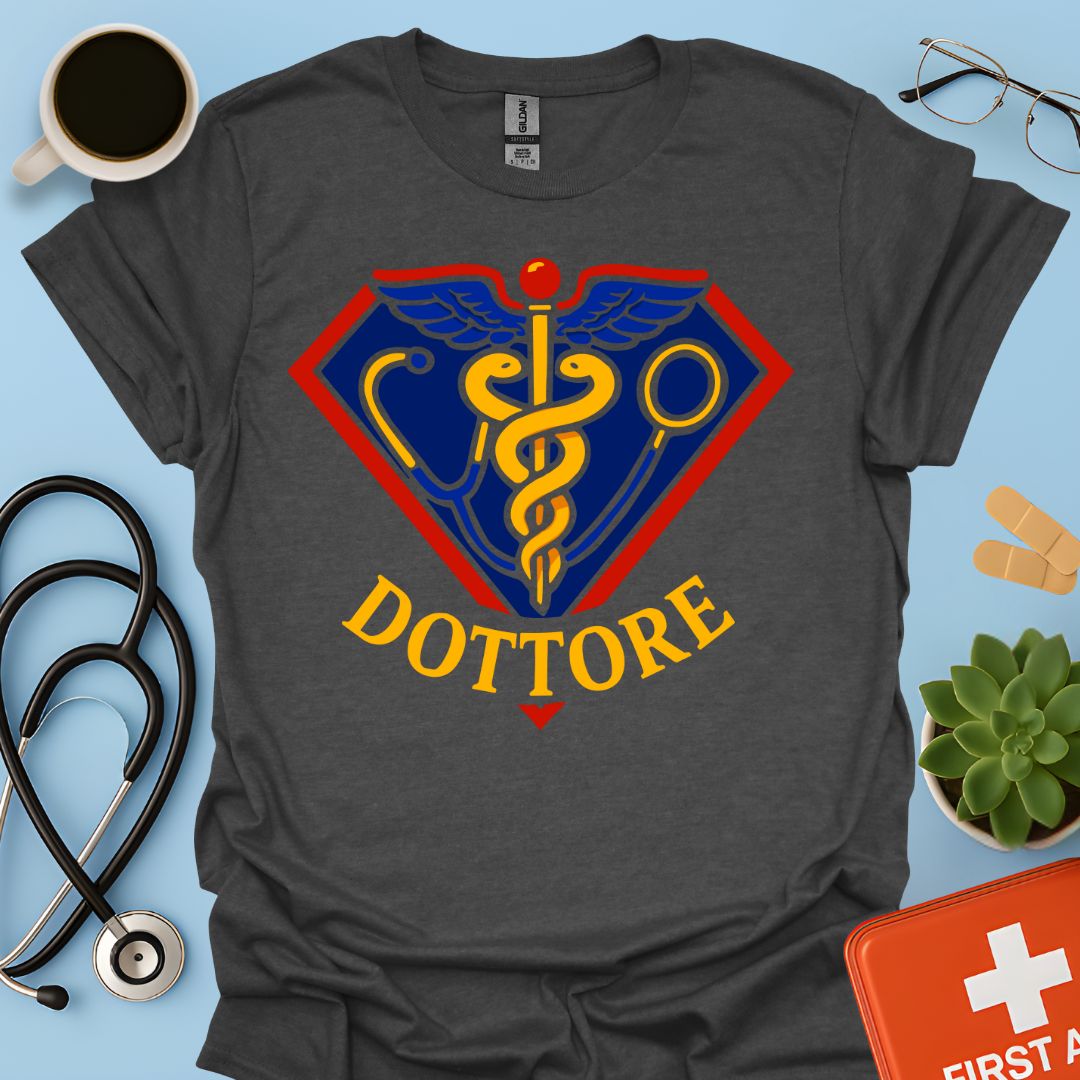 Regalo Divertente Super Dottore Medico Maglietta