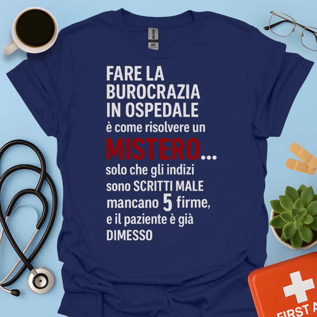 Burocrazia Clinica: Livello Esperto Ospedale Divertente Maglietta