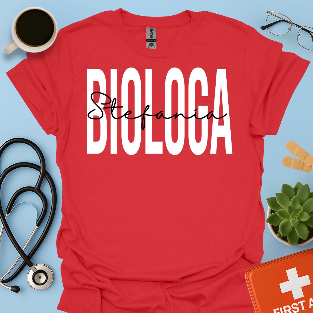 Maglietta Biologa Donna Personalizzata